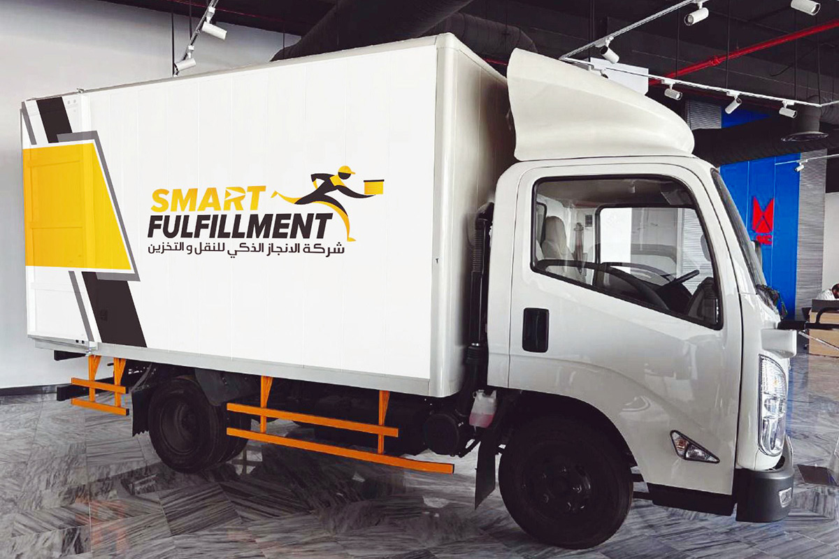 Smart Fulfillments branded box truck