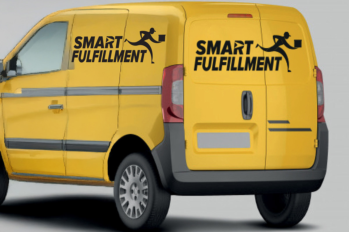 Smart Fulfillments branded delivery van